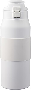 Stainless steel dubble-walled drinking bottle 800 ml Katie, white