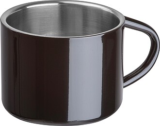 Stainless steel espresso cup 80ml, black