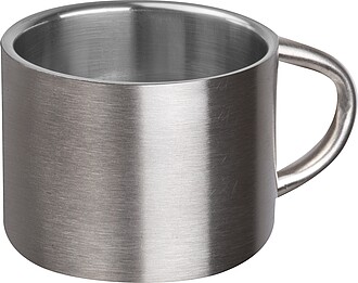 Stainless steel espresso cup 80ml, grey