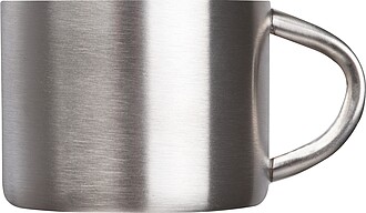 Stainless steel espresso cup 80ml, grey