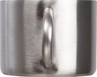 Stainless steel espresso cup 80ml, grey