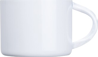 Stainless steel espresso cup 80ml, white