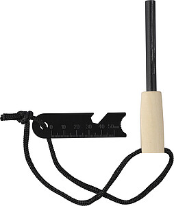 Stainless steel firestarter rod Azra, brown