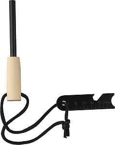 Stainless steel firestarter rod Azra, brown