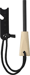 Stainless steel firestarter rod Azra, brown