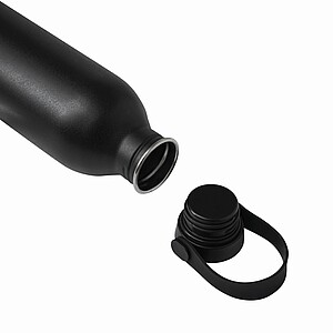 Stainless steel flask, black