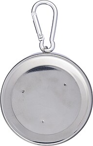 Stainless steel foldable cup Annette, silver