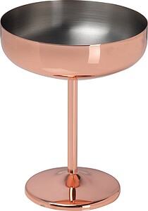 Stainless steel glass with copper, 300ml, pink