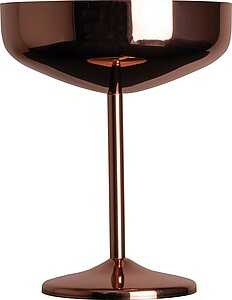 Stainless steel glass with copper, 300ml, pink