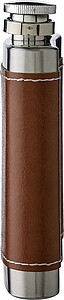 Stainless steel hip flask Cedric, brown