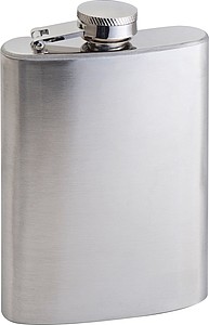 Stainless steel hip flask, grey