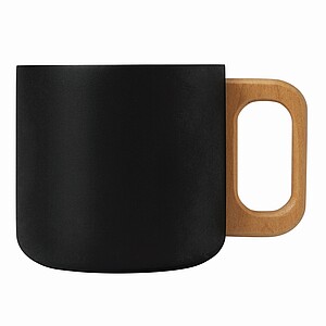 Stainless steel mug, black
