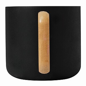 Stainless steel mug, black