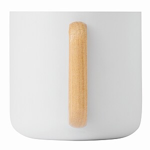 Stainless steel mug, white