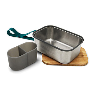 Stainless Steel Sandwich Box Large, turquoise