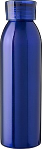 Stainless steel single-walled drinking bottle 650 ml Cindy, cobalt blue