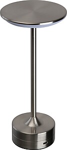 Stainless steel table lamp, grey