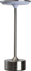 Stainless steel table lamp, grey