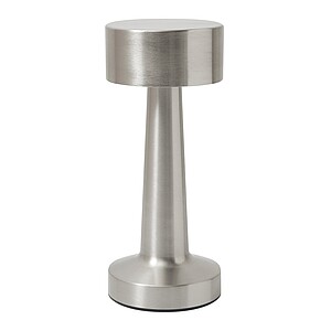 Stainless steel table lamp, silver