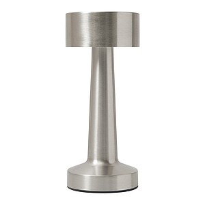 Stainless steel table lamp, silver
