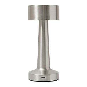 Stainless steel table lamp, silver