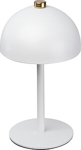 Stainless steel table lamp, white