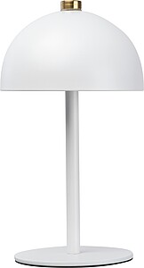 Stainless steel table lamp, white