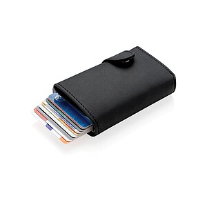 Standard aluminium RFID cardholder with PU wallet,black