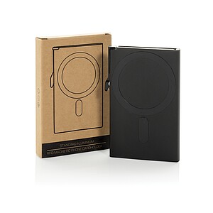 Standard aluminium RFID magnetic phone cardholder, black