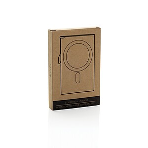 Standard aluminium RFID magnetic phone cardholder, silver