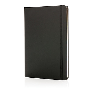 Standard hardcover PU notebook A5, black
