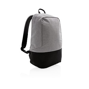Standard RFID anti theft backpack PVC free, grey/black