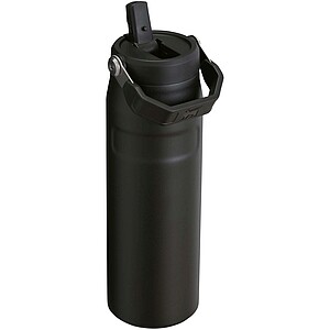 Stanley IceFlow™ 2.0 700 ml water bottle with flip straw, solid black