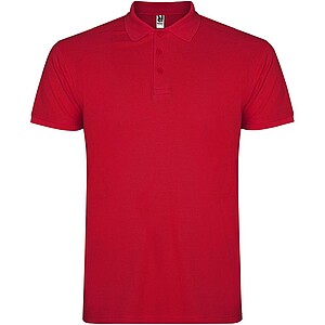 Star short sleeve mens polo