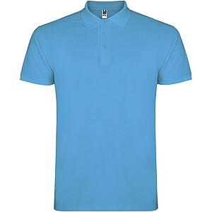 Star short sleeve mens polo