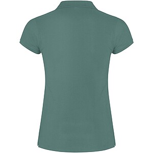 Star short sleeve womens polo, calm blue