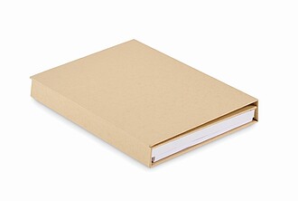 Stationary set with notepad, beige