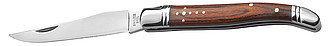 Steel and wood pocket knifeBrown