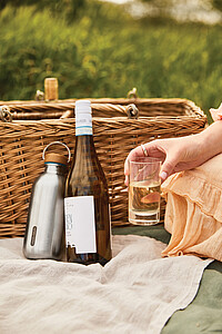 Steel Water Bottle 600ml, turquoise