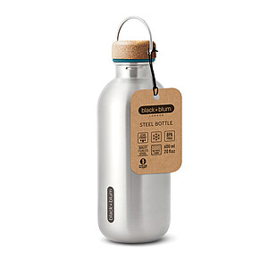 Steel Water Bottle 600ml, turquoise