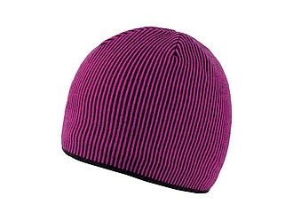 Stripe winter hat, pink