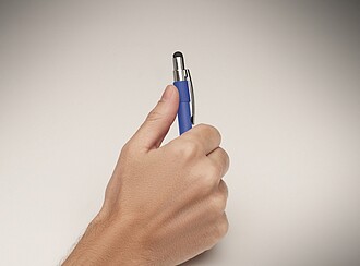 Stylus spinner pen, royal blue