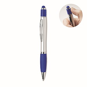 Stylus spinner pen, royal blue