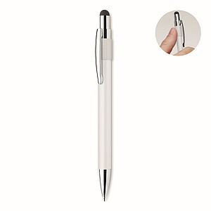 Stylus spinner pen, white