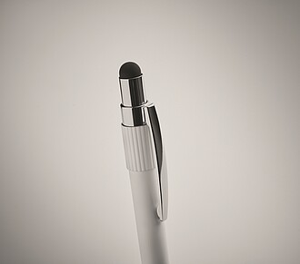 Stylus spinner pen, white