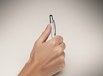 Stylus spinner pen, white