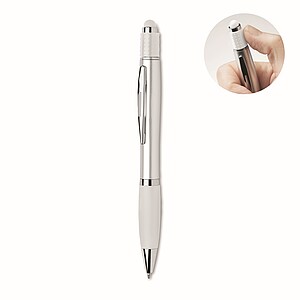Stylus spinner pen, white