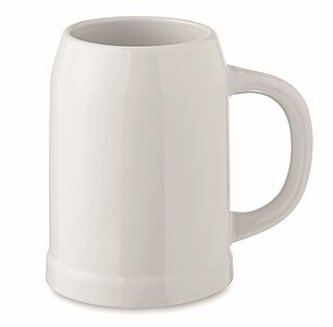 Sublimation beer mug 500 ml, white