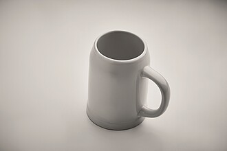 Sublimation beer mug 500 ml, white