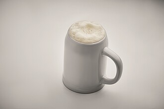 Sublimation beer mug 500 ml, white